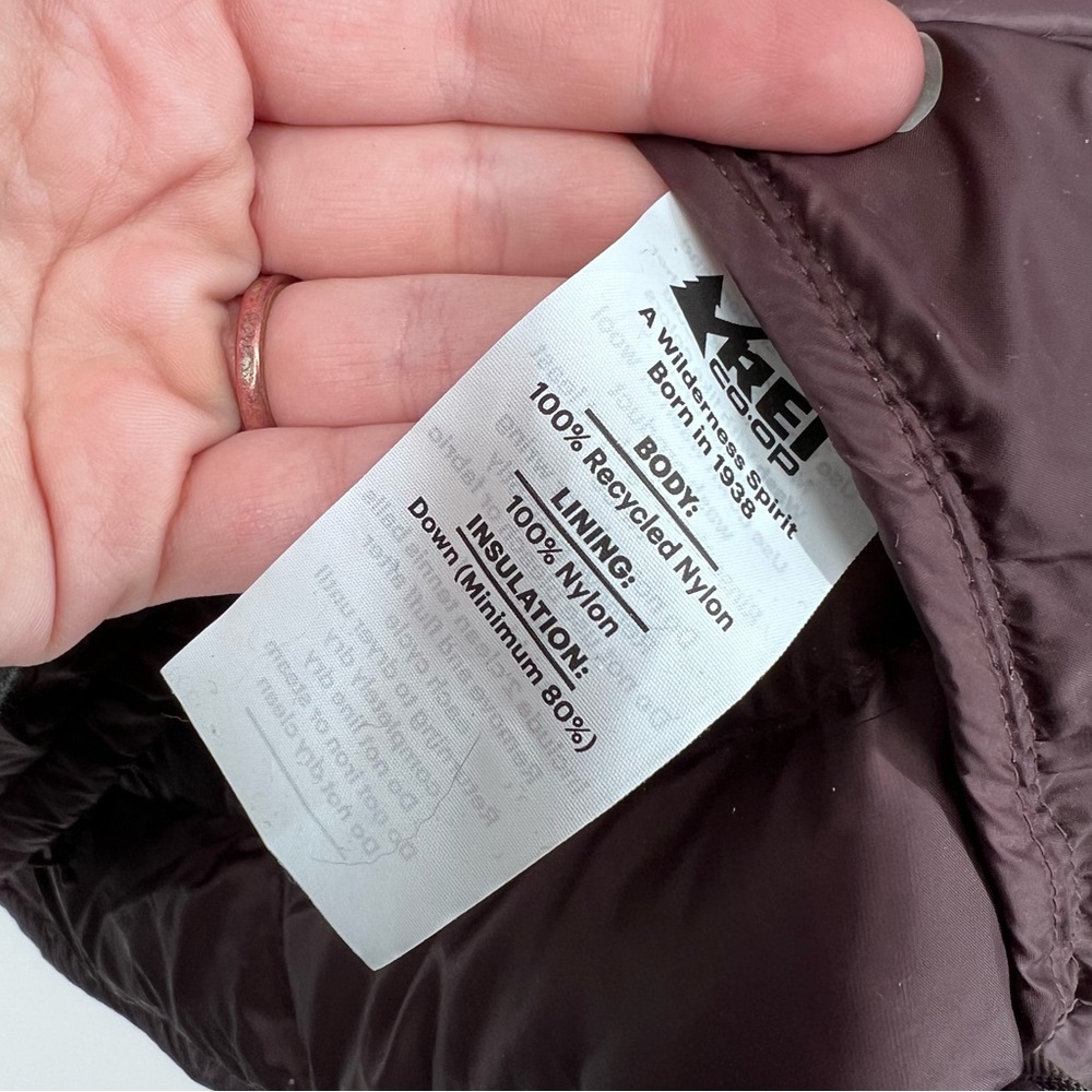 SOLD REI Dusty Purple Down Filled Puffer Coat - Picture 6 of 6